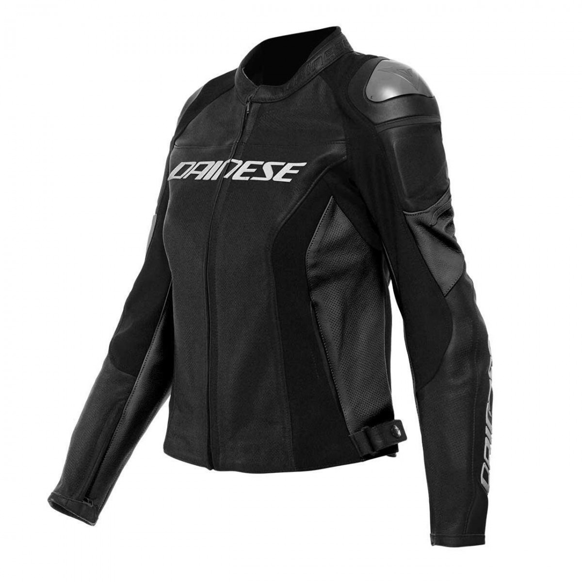 Dainese Racing 4 Deri Kadın Mont Siyah