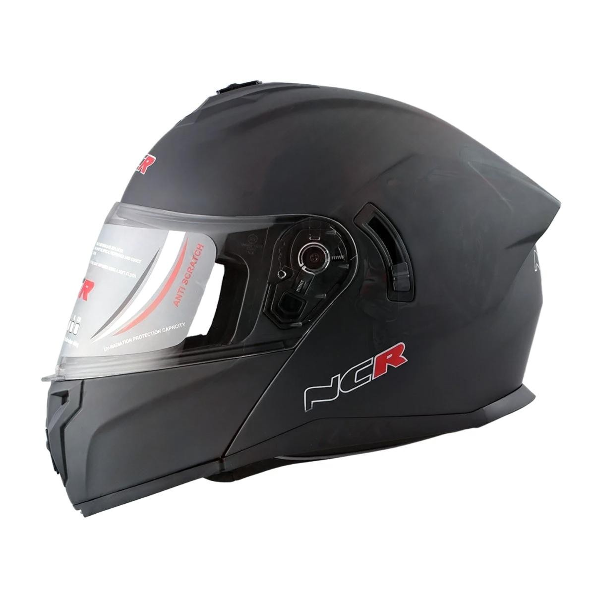 Ncr 166 Çene Açılır Kask Mat Siyah